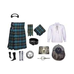 Conjunto de Kilt Tartán con Accesorios a Precios Muy Bajos, Kilt Tartán de Alta Calidad, Nuevo Estilo - Product Image 1