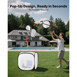 Tenda Portatile Pop-Up per Verniciatura con Porta a Rete 15,94 X 15,94 X 16,9 Pollici, Tende per Verniciatura a Spruzzo per Lavori in Movimento - Product Image 2