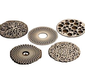 Sous-verre en MDF UNIQUE TRADITION moderne-Friendly 3.75 Sublimation Hardboard Mdf Squarestone CustomCoaster With Cork Back Coaster - Product Image 6