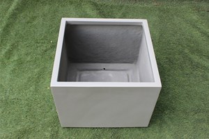 Customized Square Wholesale White Fiberglass Hand Carved Classic Durable Lightweight Floor Indoor/Outdoor Rectangular <b>Planter</b> - Product Image 4