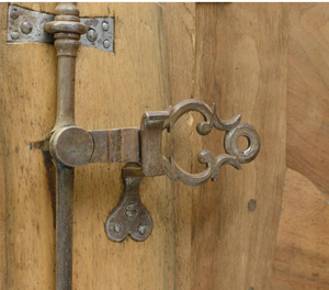 Armario Plegable de Madera de Nogal Marrón Clásico Estilo Provincial Francés, Armario de 2 Puertas Estilo Antiguo para Dormitorio, Muebles para el Hogar - Product Image 4