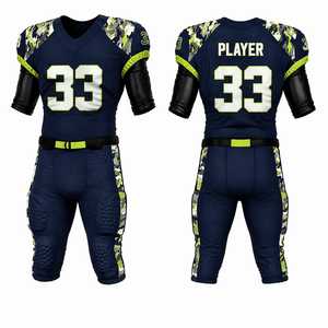 Conjunto de Pantalones y Camiseta de Fútbol Americano Premium, Uniforme de Equipo Personalizado con Letras Impresas, 100% Poliéster, Secado Rápido, Transpirable, Venta al Por Mayor - Product Image 1