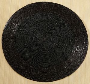 Sous-verres brodés à la main avec perles pour une belle décoration de table, ensemble de sous-verres décoratifs brodés avec perles de qualité supérieure pour la maison et - Product Image 5