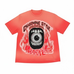 Camiseta Personalizada Vintage con Efecto Ácido, Cuello Redondo, 100% Algodón Grueso, Impresión DTG, Corte Cuadrado, Camiseta Gráfica para Hombre - Product Image 1
