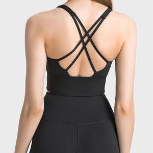 Sujetador Deportivo Personalizado con Logotipo, Sujetador Deportivo Largo de Alto Impacto, Espalda Cruzada, para Gimnasio, Fitness y Yoga - Product Image 5