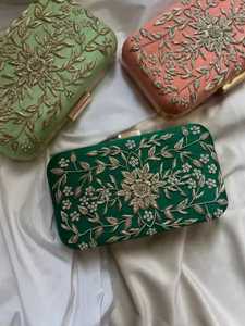 กระเป๋าคลัทช์ปักลายพรีเมียม ราคาประหยัด ดีไซน์แบบชาติพันธุ์ สำหรับผู้หญิง ใช้ในงานแต่งงาน งานเลี้ยงกลางคืน และงานเทศกาลต่างๆ - Product Image 2