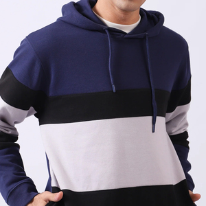 Sweat-shirt à capuche surdimensionné en molleton français de haute qualité avec broderie personnalisée et impression en relief pour homme, teinture unie pour l'hiver - Product Image 4