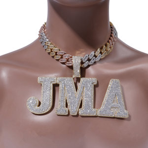 2024 forme d'émotion de luxe plaqué or blanc 18 carats pendentif de style Hip Hop pour hommes personnalisé VVS Moissanite diamant cultivé en laboratoire pour les fêtes - Product Image 5