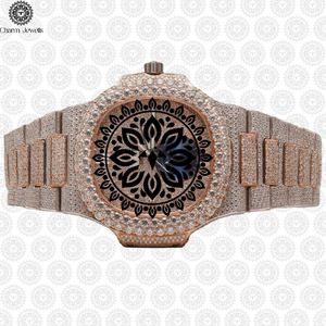 Charm_Jewells Women's Luxury Stainless Steel <b>Watch</b> Round Case Analog Quartz Movement <b>Diamond</b> Encrusted Bracelet 30mm - Product Image 1