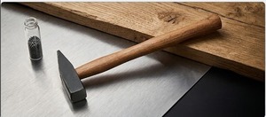 12 Inch Square Face Riveting <b>Hammer</b> With Wooden Handle For Jewelry Making And Professional Repair Work - Product Image 2