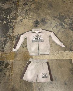 2026 Men's 100% Cotton <b>Knitted</b> Breathable Quick Dry Shorts <b>Set</b> Streetwear Tracksuit for Men Summer Vintage Outfit - Product Image 5