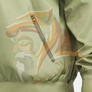 Veste coupe-vent de sport pour homme de haute qualité, décontractée, en nylon, avec fermeture éclair, logo personnalisé, imperméable - Product Image 4