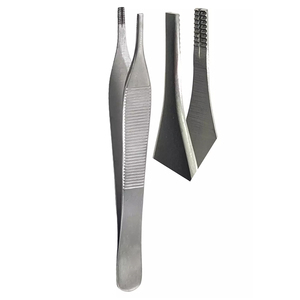 Pinzas Adson Marrones de Acero Inoxidable, Pinzas Quirúrgicas para Tejidos, Instrumento de Precisión para Uso Médico - Product Image 3