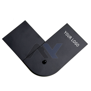 Tarjeta de Medición de Línea de Cabello Reutilizable de Acero Inoxidable Sólido con Logotipo Personalizado para Barbería, Herramienta de Modelado de Línea Capilar con Indicadores de Medición - Product Image 1