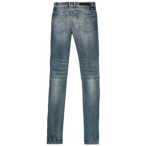 Casual Look <b>Mens</b> Distressed Slim Fit <b>Jeans</b> Blue Sand Mid Waist Ripped Denim Tapered Leg Rugged Streetwear <b>Mens</b> Distressed - Product Image 5