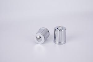 Flacon de parfum carré de luxe en métal de 100 ml avec bouchon doré - Product Image 6