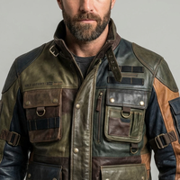 Veste en cuir véritable pour homme 2024-25, col montant, imperméable, coupe-vent, personnalisable OEM, respirante, réversible, pour l'hiver