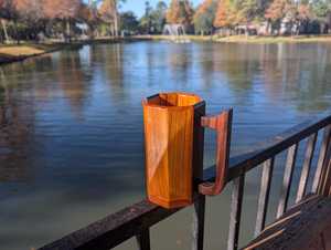 Vintage Style Wooden Coffee <b>Mug</b> Handle Solid Natural Wood Eco-Friendly <b>Large</b> Capacity Drinking <b>Mug</b> Tea Beer Home Bar Table Decor - Product Image 5