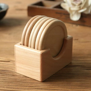 High Quality Wood Coaster Reusable Country Style Round Non-Slip <b>Mats</b> Wood Drink Coaster For <b>Bar</b> Used - Product Image 1