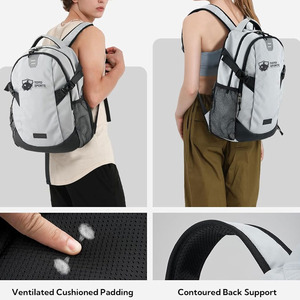Mochila Escolar Diaria Ligera de Gran Capacidad con Diseño Elegante y Cómodo, Logotipo Personalizado, Cierre Suave, Bolsillo Lateral para Botella y Asa - Product Image 4