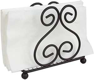 Porte-serviettes décoratif en métal doré, support de mouchoirs de table vintage en fer, organiseur de serviettes pour cuisine et salle à manger - Product Image 2