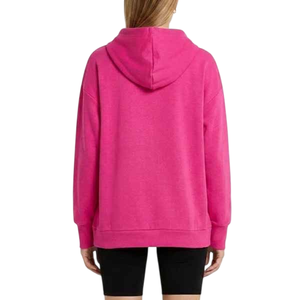 Women's Oversized Hooded Casual <b>Sweatshirt</b> Solid <b>Pink</b> Long Sleeve Knitted Breathable Pullover Pockets Front Printed Spring - Product Image 2