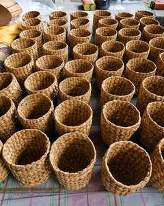 Vietnam <b>Water</b> <b>Hyacinth</b> <b>Basket</b> with Natural Woven Texture for Bathroom Organization Laundry Storage and Farmhouse Home Decor - Product Image 2