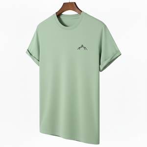 Camiseta de Hombre al por Mayor, 100% Algodón, Tejido Transpirable de Secado Rápido, Diseño Casual con Letras, para Verano, OEM - Product Image 3