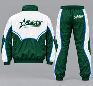 Custom <b>Men</b> Green <b>White</b> Tracksuit Set Lightweight Windbreaker <b>Jacket</b> & Jogger Pants Wholesale Sportswear Tracksuit Manufacturers - Product Image 2