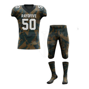 Camiseta de fútbol americano para hombre, de alto rendimiento, transpirable, de malla de poliéster, unisex, personalizable, con bordado. - Product Image 1