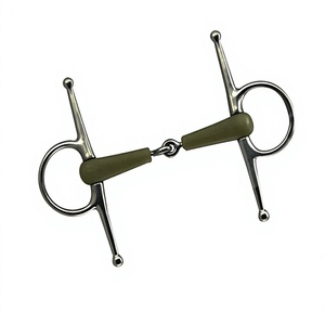 En gros Mors de rênes à joues pleines en acier inoxydable avec embout en caoutchouc pour cheval, équipement équestre par Riaz Jamal Intel - Product Image 2