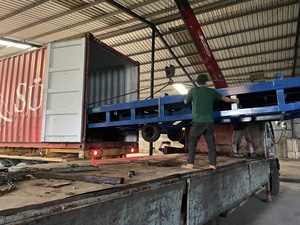 10 tonnes de chariot élévateur à rampe hydraulique en acier nervuré anti-dérapant robuste pompe à main combinée 1 an de garantie composant de noyau de moteur - Product Image 2