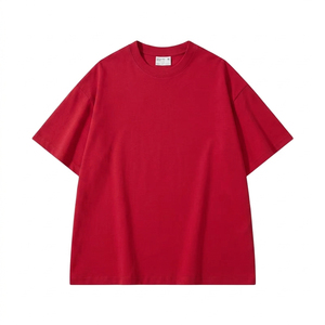 Camiseta Blanca para Hombre, Tejido Frontal 100% Algodón, 300gsm, Anti-Pilling, Transpirable, Hombros Caídos, Oversize, Verano - Product Image 3