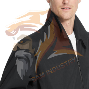 Veste coupe-vent pour homme sur mesure OEM, style streetwear, vêtements décontractés pour l'extérieur, fermeture éclair, veste coupe-vent - Product Image 3