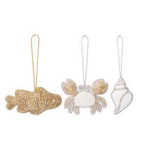 Adornos de decoración de animales de Navidad hechos a mano personalizados Santa cebra perro mono juguetes de peluche decoración de árbol bordado - Product Image 2