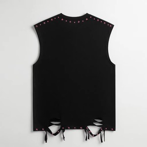 Custom Graphic Printed Tank <b>Top</b> Vintage <b>Distressed</b> Style Sleeveless T Shirt New Trendy Streetwear Design Unisex OEM Wholesale - Product Image 2
