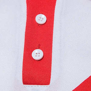 Chemise personnalisée pour homme, respirante et tricotée |   Blocs de couleur diagonaux rouge, blanc et bleu marine, coupe ajustée, performance optimisée |   Vêtements de sport en gros - Product Image 4