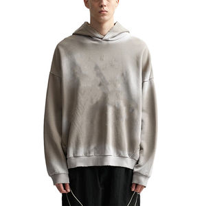 Nouvelle Arrivée 2026 – Sweat à Capuche Homme Personnalisé avec Logo, Grammage Lourd, Effet Délavé Vintage, Lavage Acide, Grandes Tailles - Product Image 4