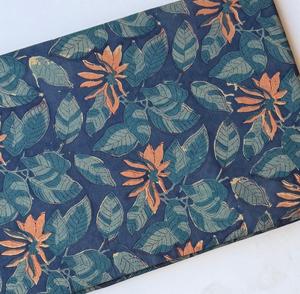 Proveedor de Tela de Algodón Indio Hecha a Mano al por Mayor, Tela Sanganeri con Estampado a Bloque, Material en Bruto para Vestidos, Pedidos al por Mayor - Product Image 1