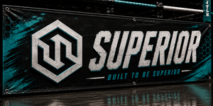 Professional Boxing Ring Branding <b>Banner</b> with High Resolution Graphics Printed Fabric Boxing <b>Banner</b> Blue And Black <b>Banner</b> - Product Image 3