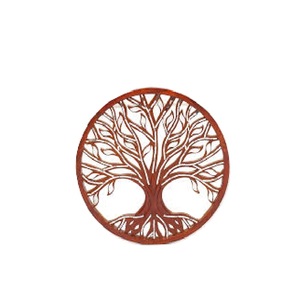 Nouvelle Vente : Décoration Murale Florale Vintage en Métal, Sculpture Murale Circulaire en Fil de Fer, Art Mural en Fer Forgé - Product Image 1