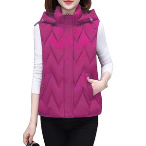 OUTER WEAR Winter <b>Waistcoat</b> New Puffer Vest Jacket Outer Wear Use Best Selling <b>Women's</b> Sleeveless Wholesale Canvas Down Cotton - Product Image 1