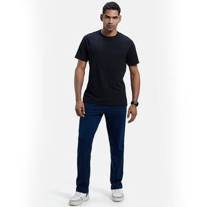 Pantalones Jogger con Efecto Lavado para Hombre, Mezcla de Algodón Suave y Poliéster, Estilo Urbano Desgastado, con Cordón Ajustable en el Tobillo - Product Image 4
