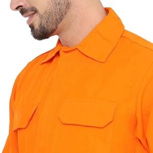 Combinaisons de travail personnalisées OEM haute visibilité, imperméables, protection contre le feu de niveau D, en polyester, pour les ouvriers du bâtiment, uniforme de travail - Product Image 3