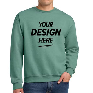 Sweat-shirt à col rond pour homme, style urbain hip-hop, personnalisable avec logo imprimé en mousse, vierge, épais, pull-over pour homme - Product Image 4