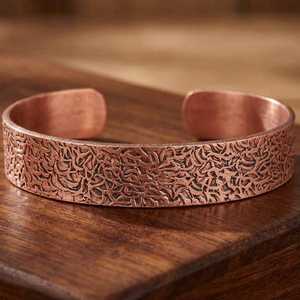 Rose Gold Plated <b>Copper</b> Alloy <b>Bangle</b> Bracelets Geometric Pattern Classic Unisex Jewelry men women <b>copper</b> wear jewelry - Product Image 4