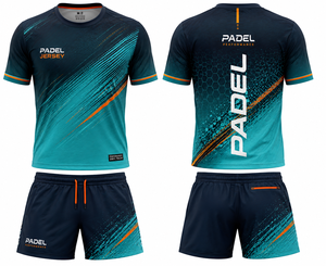 เสื้อโปโลพิมพ์ลายโลโก้ตามสั่งสำหรับทุกเพศ ผ้าโพลีเอสเตอร์ 100% ระบายอากาศได้ดี น้ำหนักเบา ไร้ตะเข็บ เหมาะสำหรับเล่นแพเดิล ลายไล่เฉดสี แขนสั้น - Product Image 1