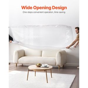 Funda de Plástico Transparente Resistente para Sofá, 4 Mil, Diseño de Apertura Ancha, Fundas para Muebles Resistentes al Desgaste para Mudanzas - Product Image 5