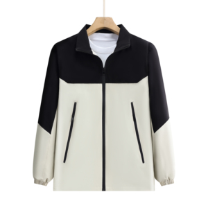 Chaqueta Cortavientos Ligera para Hombre, Abrigo de Poliéster Cómodo con Logotipo Elegante y Cuello Alto para Viajes al Aire Libre - Product Image 4