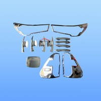 Garniture de calandre avant chromée ABS pour Toyota Hilux Revo 2022 Pickup 4x4, moulure chromée extérieure pour calandre avant de voiture